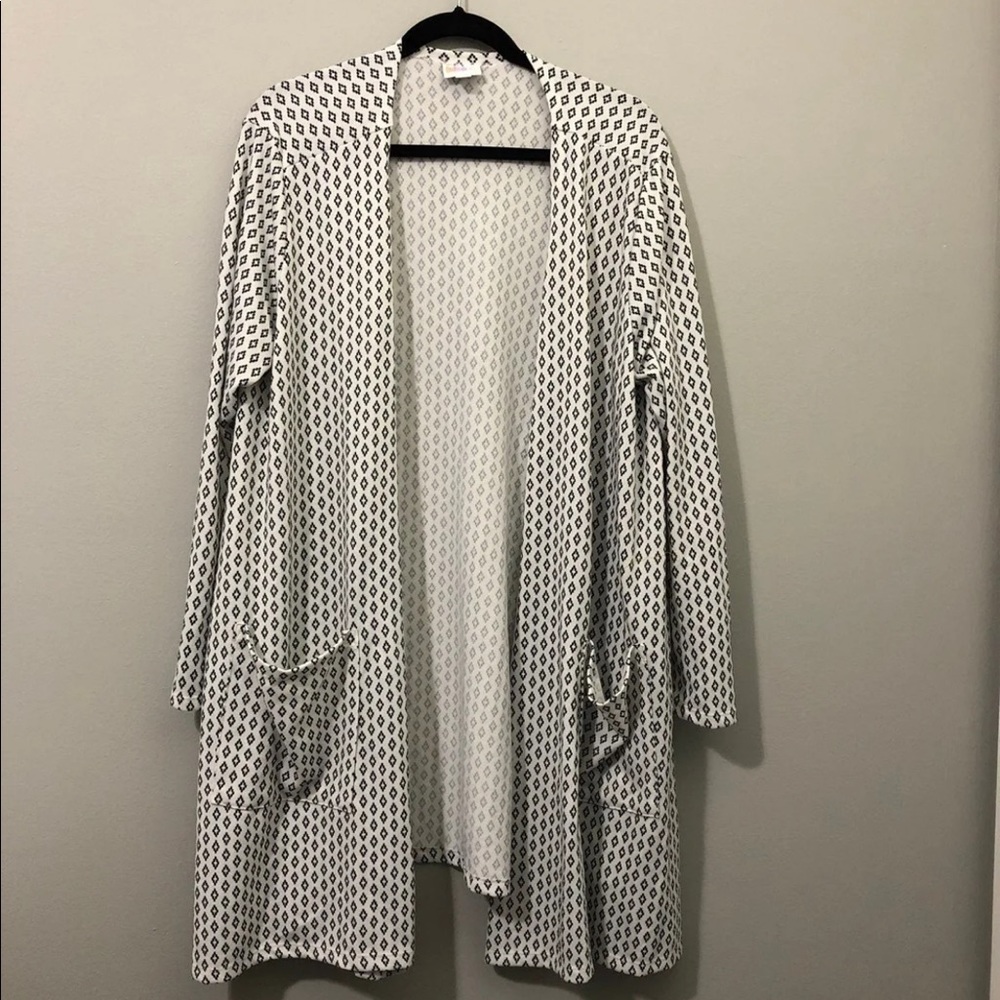 Black and white cardigan